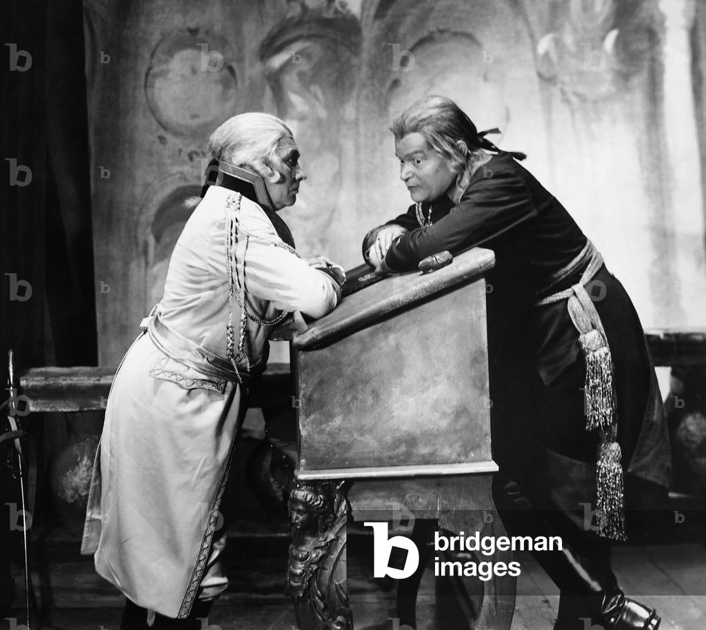Fritz Kortner and Paul Wegener in 'The Patriot', 1927 (b/w photo)