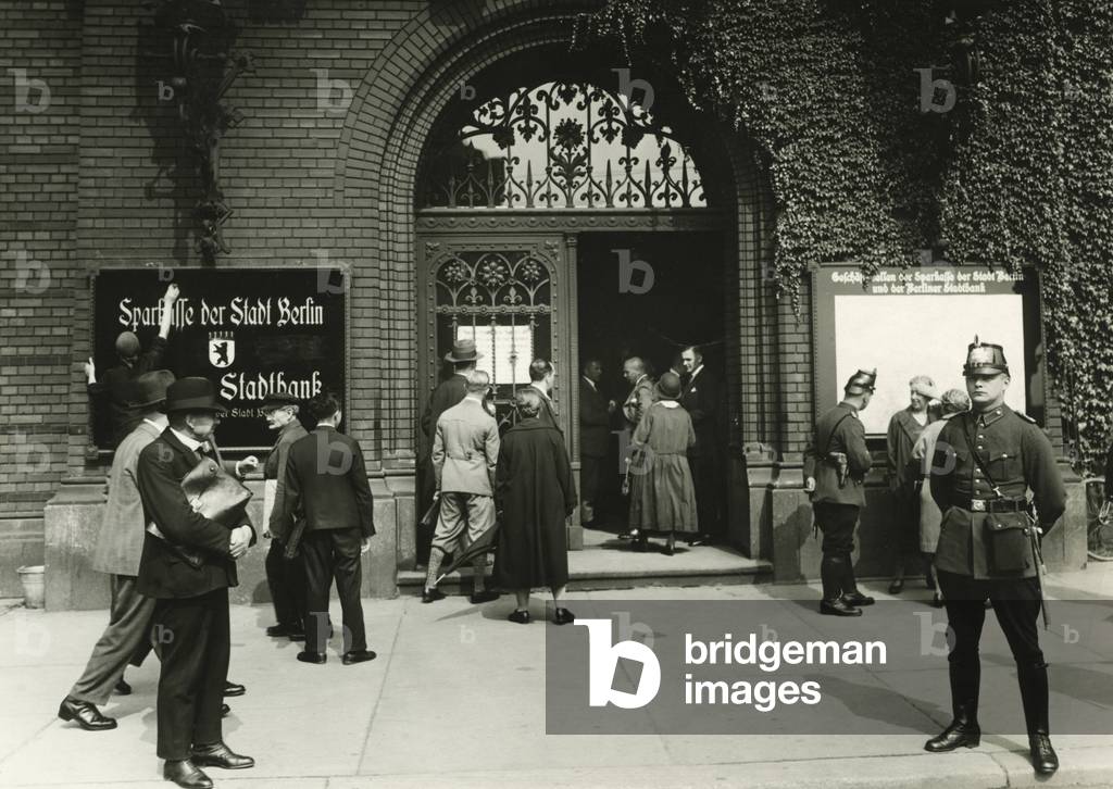 Reopening of the Sparkasse (Savings Bank), 1931
