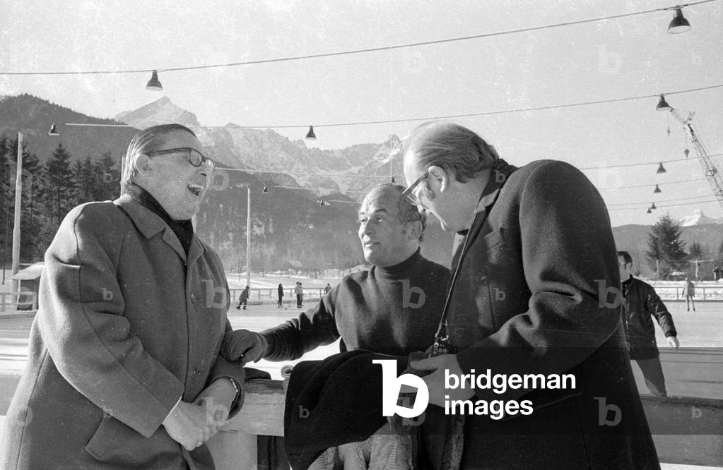 Rainer Barzel in Garmisch-Partenkirchen, 1970 (b/w photo)