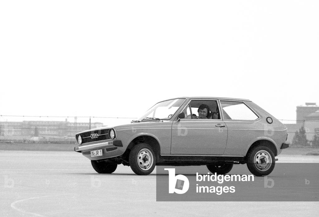 Audi 50, 1974 (b/w photo)