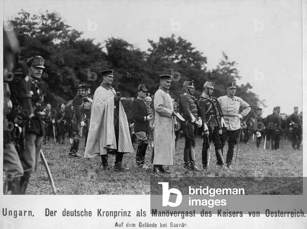 Crown Prince Wilhelm of Prussia as guest at a maneuvre 1902
