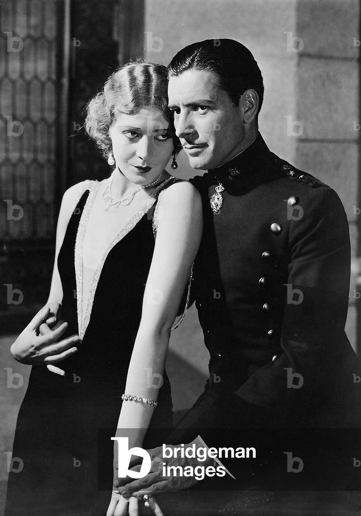 Vilma Banky and Ronald Colman in 'The magic flame', 1927 (b/w photo)
