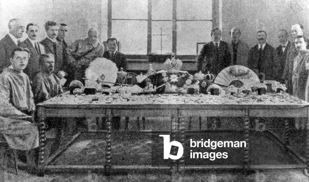 Crown jewels of the Tsar's family, around 1922