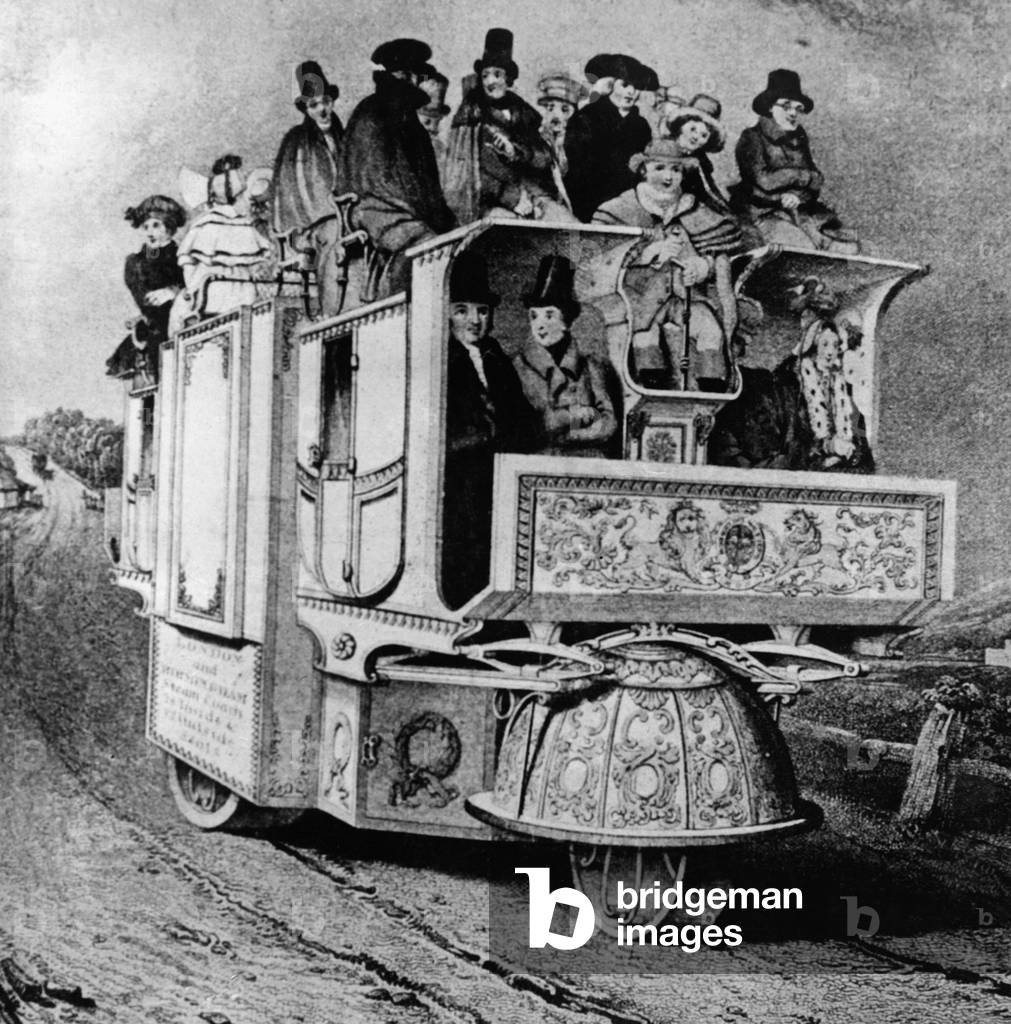 Dr. Church's steam carriage, 1835