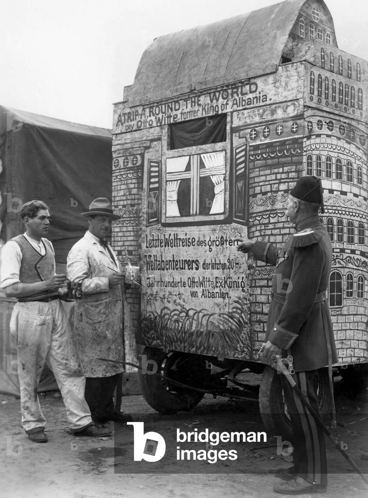 Otto Witte, ex-King of Albania (b/w photo)