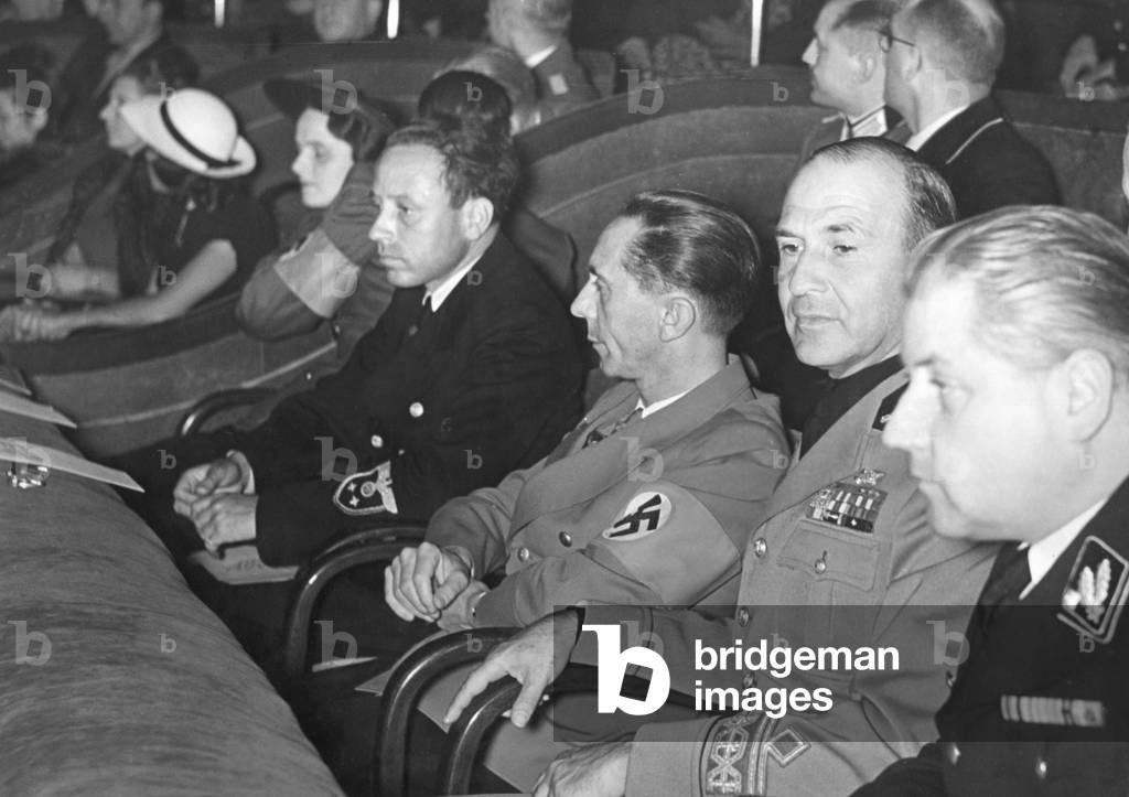 Joseph Goebbels at a film premiere, 1941