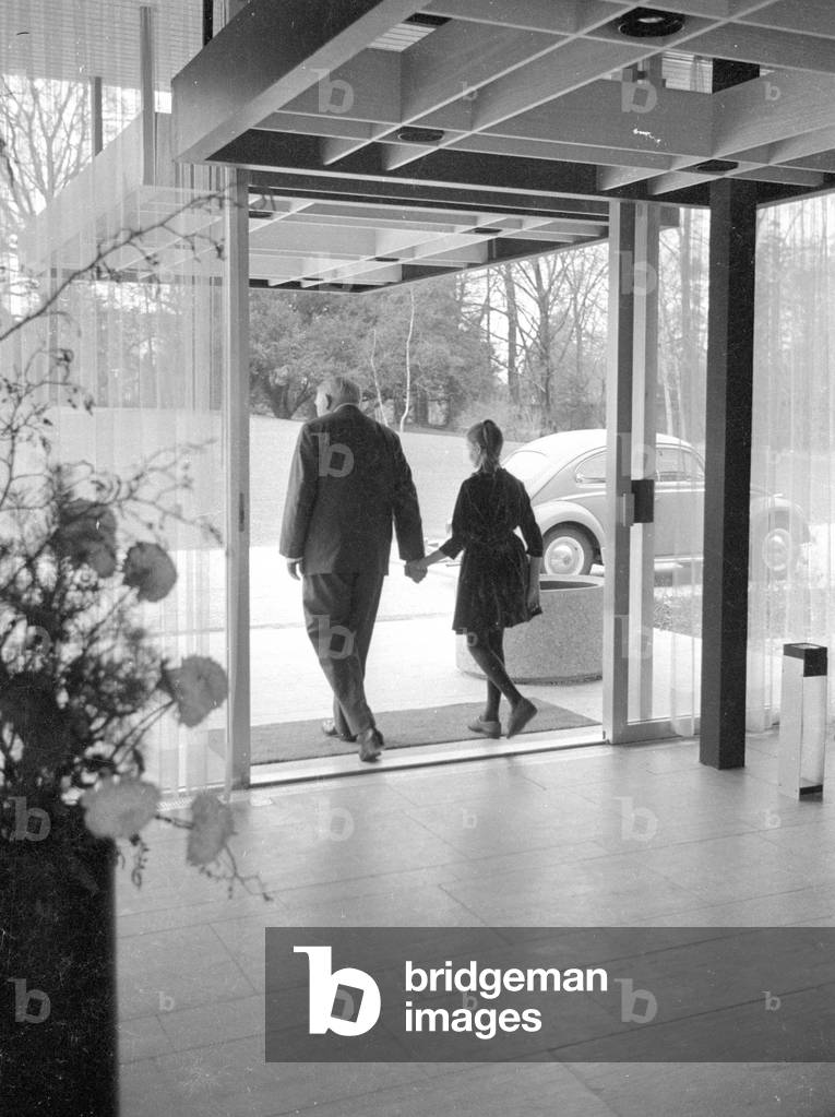 Ludwig Erhard in Bonn, 1964 (b/w photo)