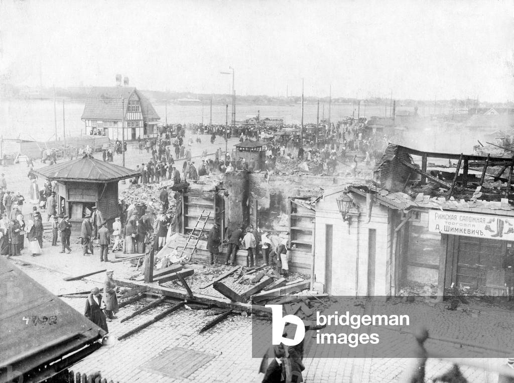 Destruction in Riga, 1917