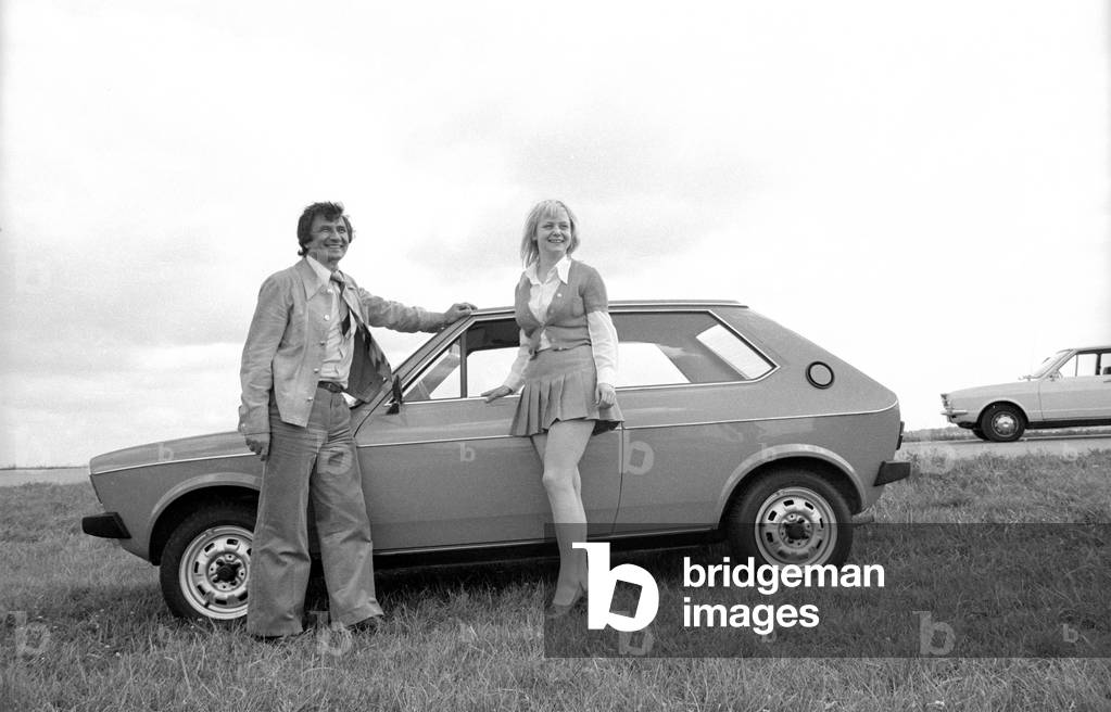Audi 50, 1974 (b/w photo)