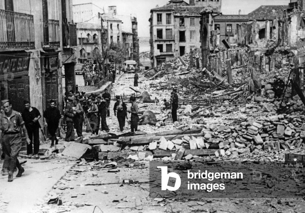 Visit of the destroyed Toledo, 1936