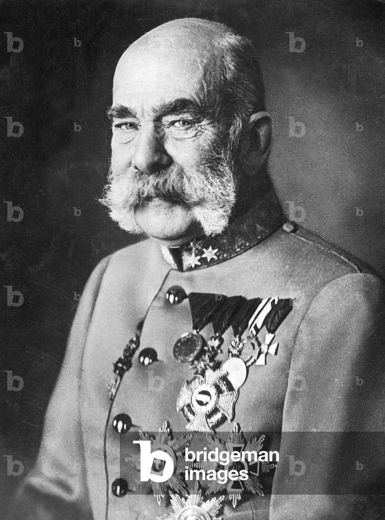 Franz Joseph I (b/w photo)