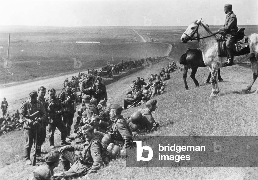 German Soldiers in the Southern Sector of the Eastern Front, 1942 (b/w photo)