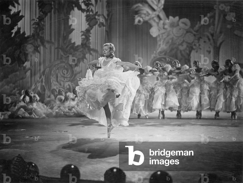 Lilian Harvey in the movie Fanny Elssler, 1937 (b/w photo)