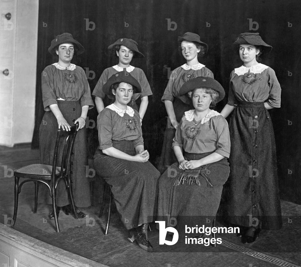 From the first foundation anniversary of the Jungdeutschlandbund, 1913 (b/w photo)