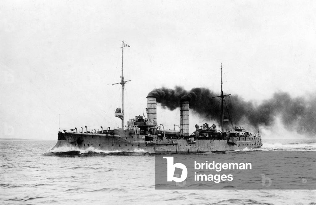 SMS Frauenlob, 1916 (b/w photo)