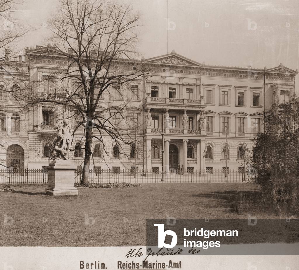 Ministries: the Imperial Navy Office in Berlin, 1903 (b/w photo)