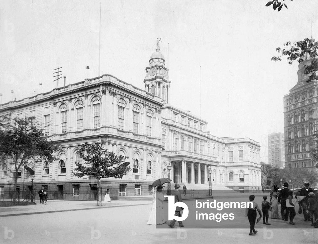 The City Hall of New York, 1894 (b/w photo)