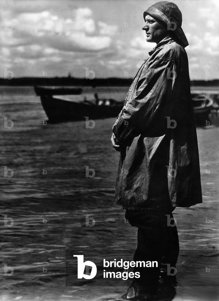 Fisherman, 1934 (b/w photo)
