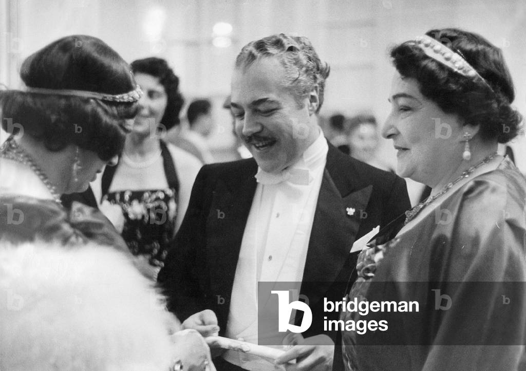 Herbert Styler with wife Isabel Styler (b/w photo)