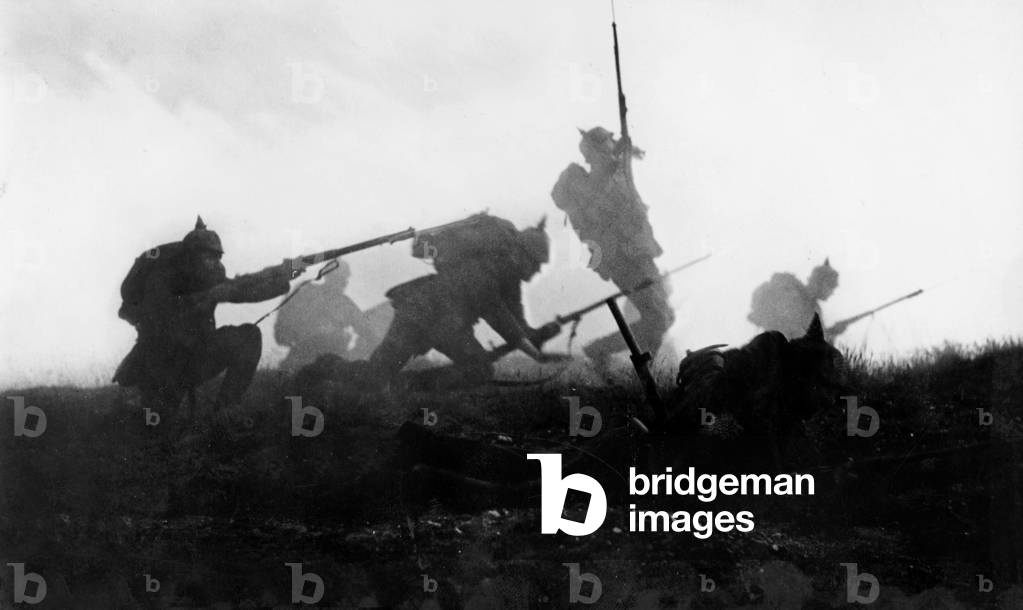 The Battle of Marne During World War I, 1914 (b/w photo)