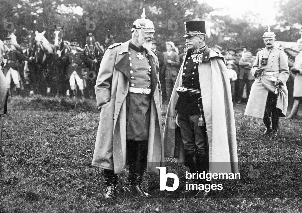 Franz Freiherr Conrad von Hoetzendorff with King Ludwig III (b/w photo)