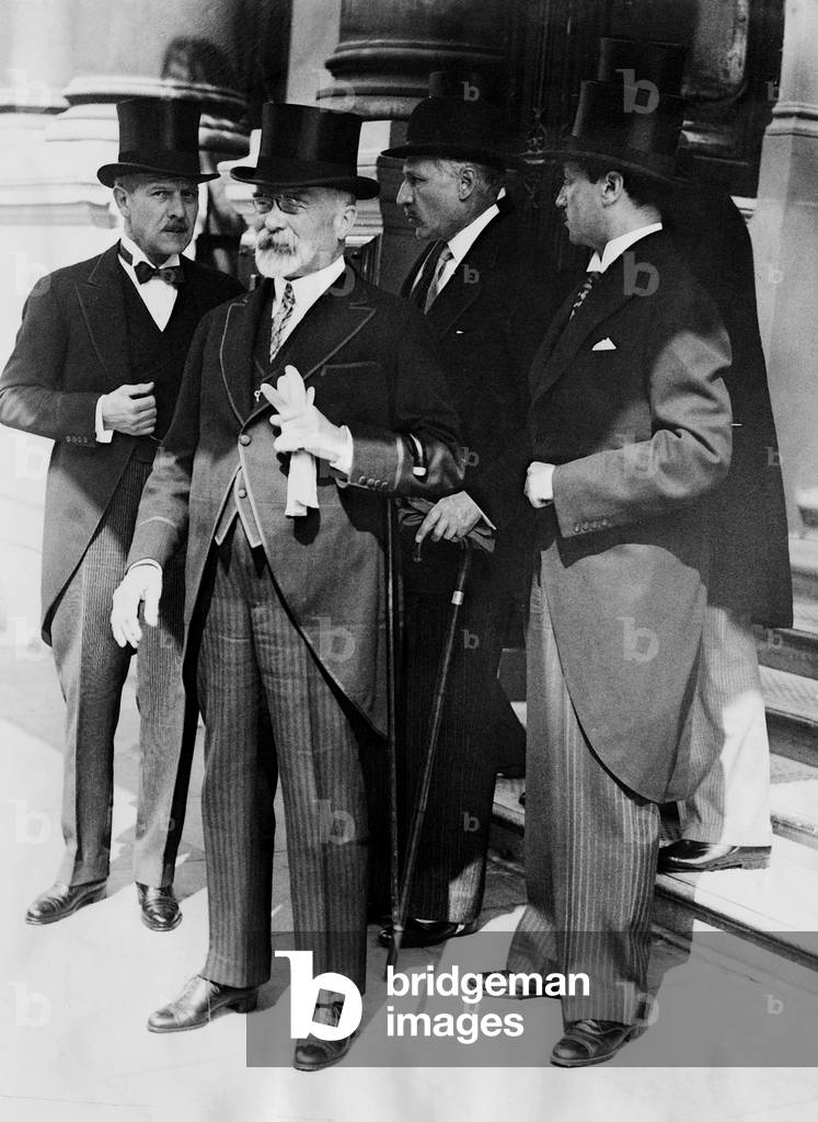 Jean Louis Barthou in London, 1934 (b/w photo)