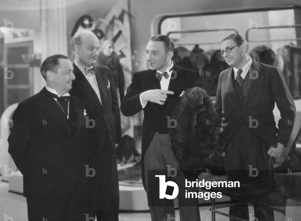 Hans Moser, Theo Lingen and Walter Janssen in 'All for Veronica', 1936 (b/w photo)
