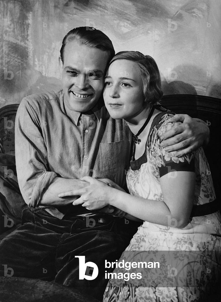 Alexander Golling and Hertha Saal in 'Hafenlegende', 1934 (b/w photo)