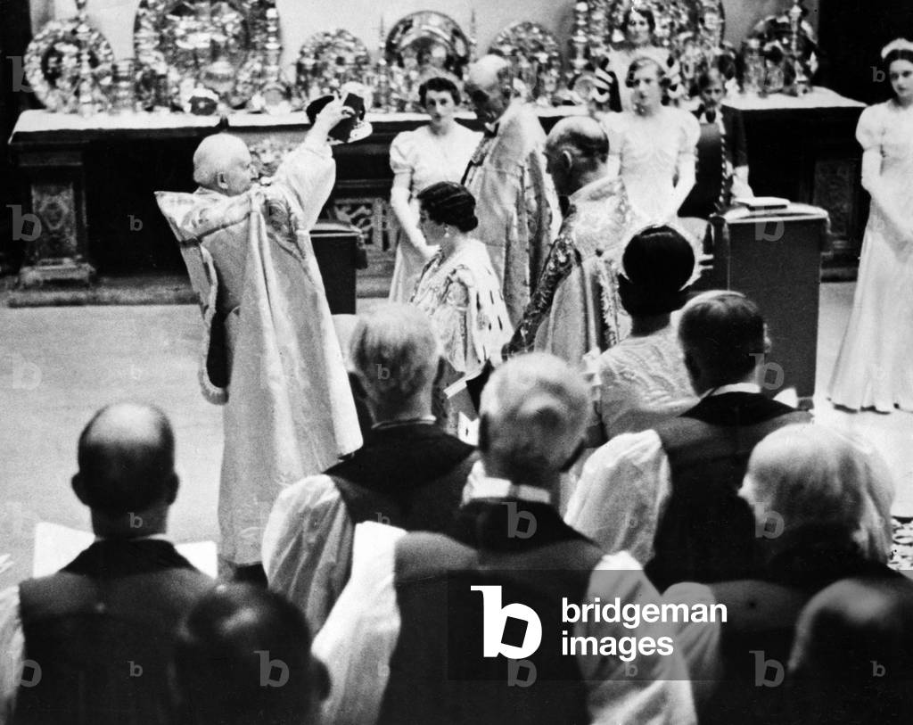 Coronation of Queen Elizabeth, 1937 (b/w photo)
