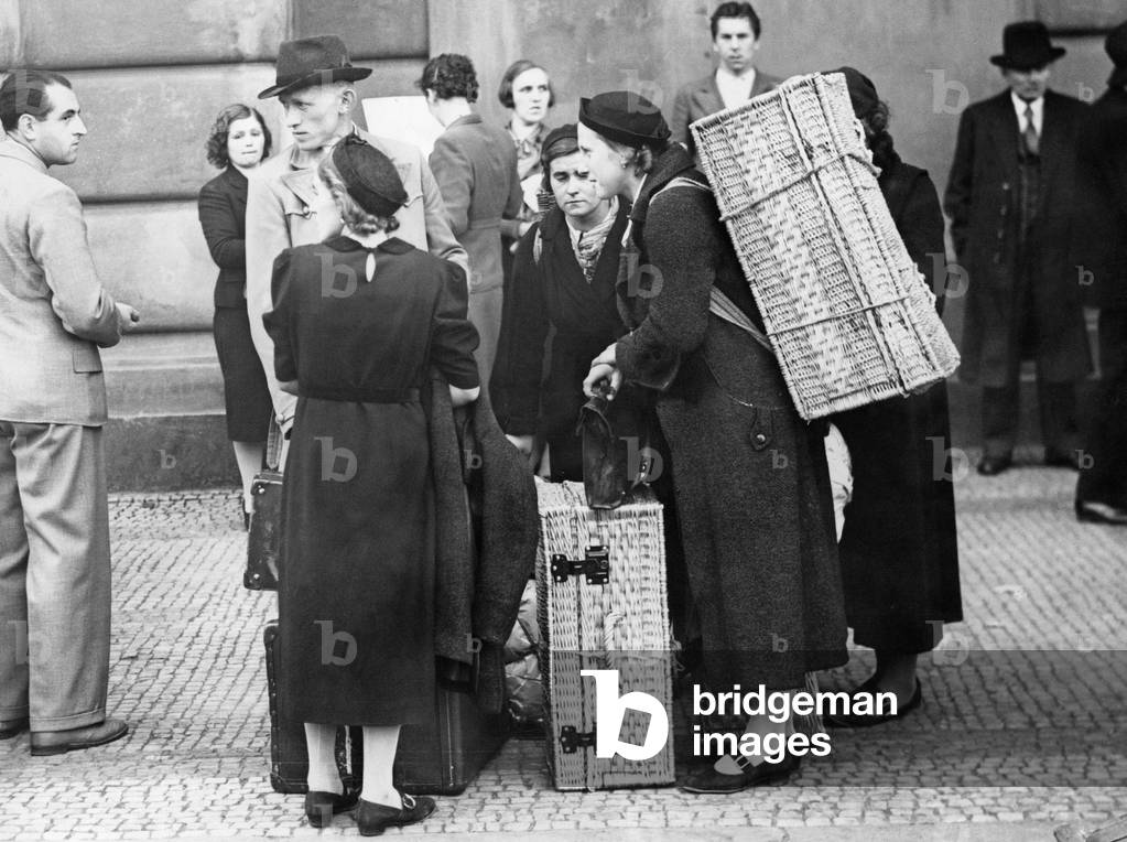 Refugees from the Sudetenland in Prague, 1938