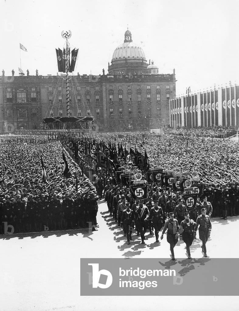 May Day event in Berlin, 1937 (b/w photo)