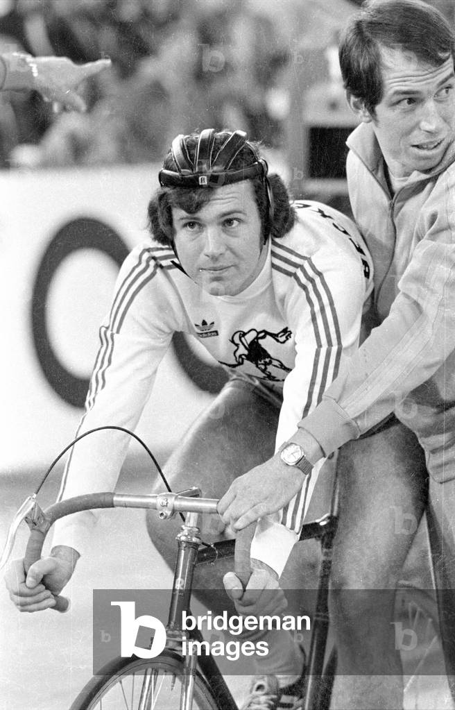 Franz Beckenbauer at the Sportpressefest (Sports Press Festival) in Munich, 1974 (b/w photo)