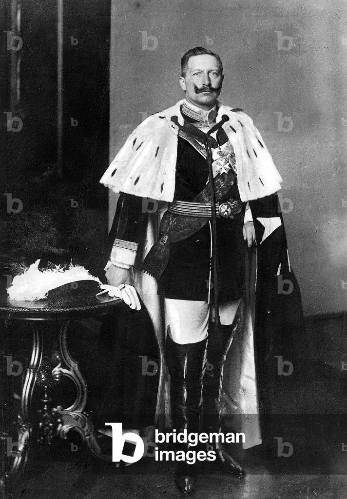 Wilhelm II, German Emperor (b/w photo)
