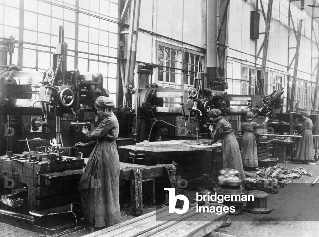 Munitions factory of Krupp, 1917 (b/w photo)