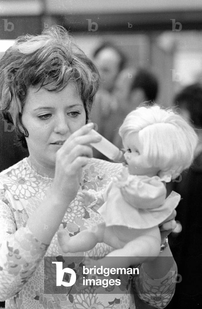 The Nuremberg Toy Fair, 1971 (b/w photo)