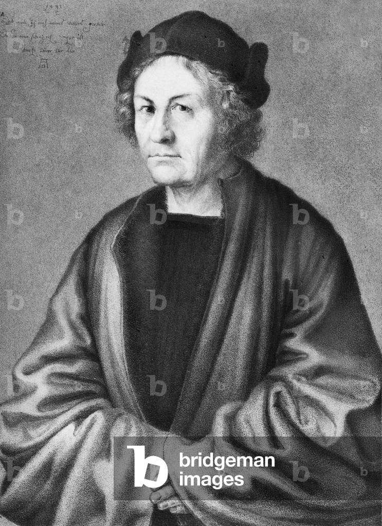 Albrecht Duerer sen., 1493 (b/w photo)
