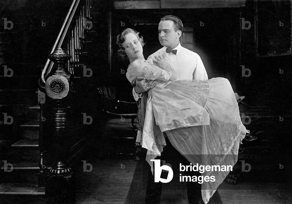 Douglas Fairbanks in 'The Ride to Happiness', 1916 (b/w photo)