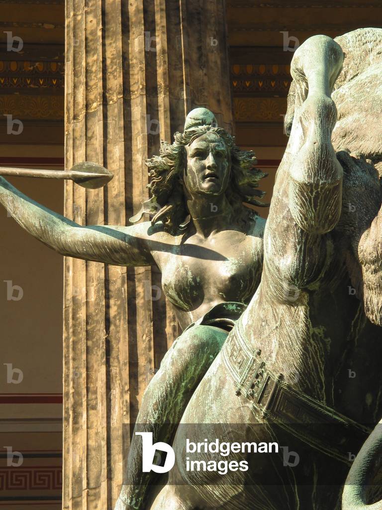 Battling Amazon, 1843 (bronze)