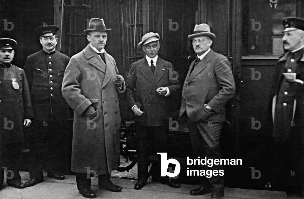 Carl Bosch before leaving for Versailles, 1919 (b/w photo)
