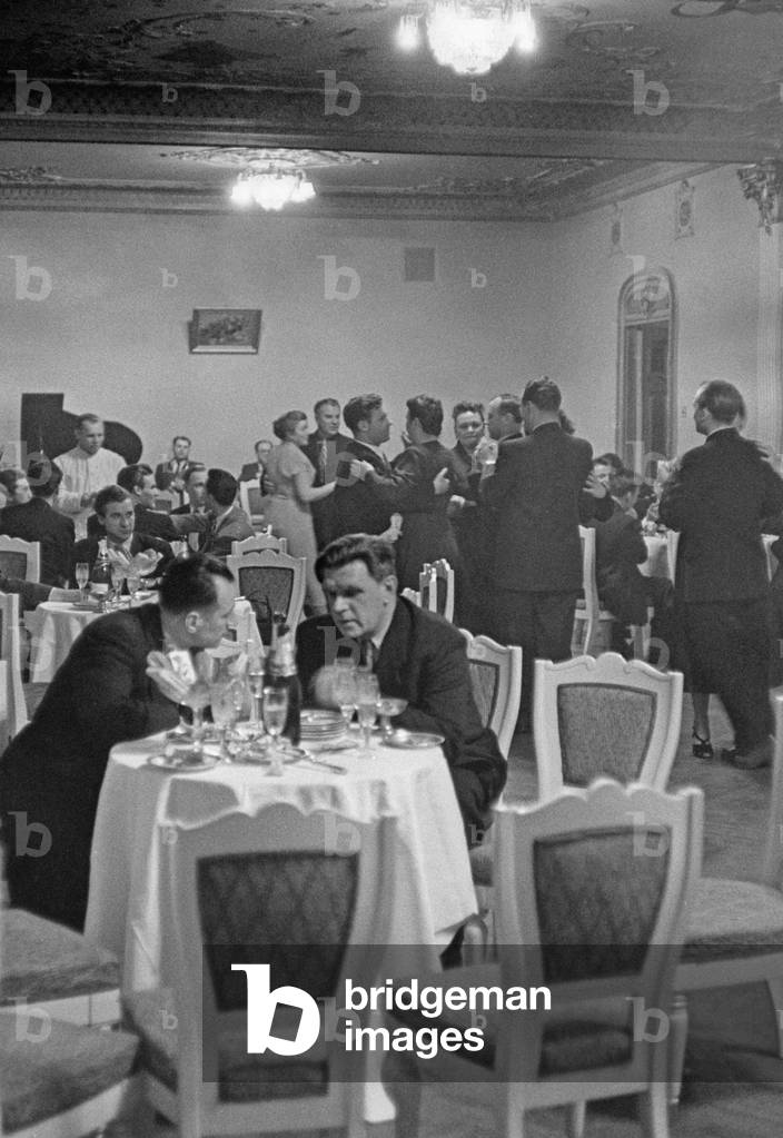 Hotels in Moscow, 1956 (b/w photo)