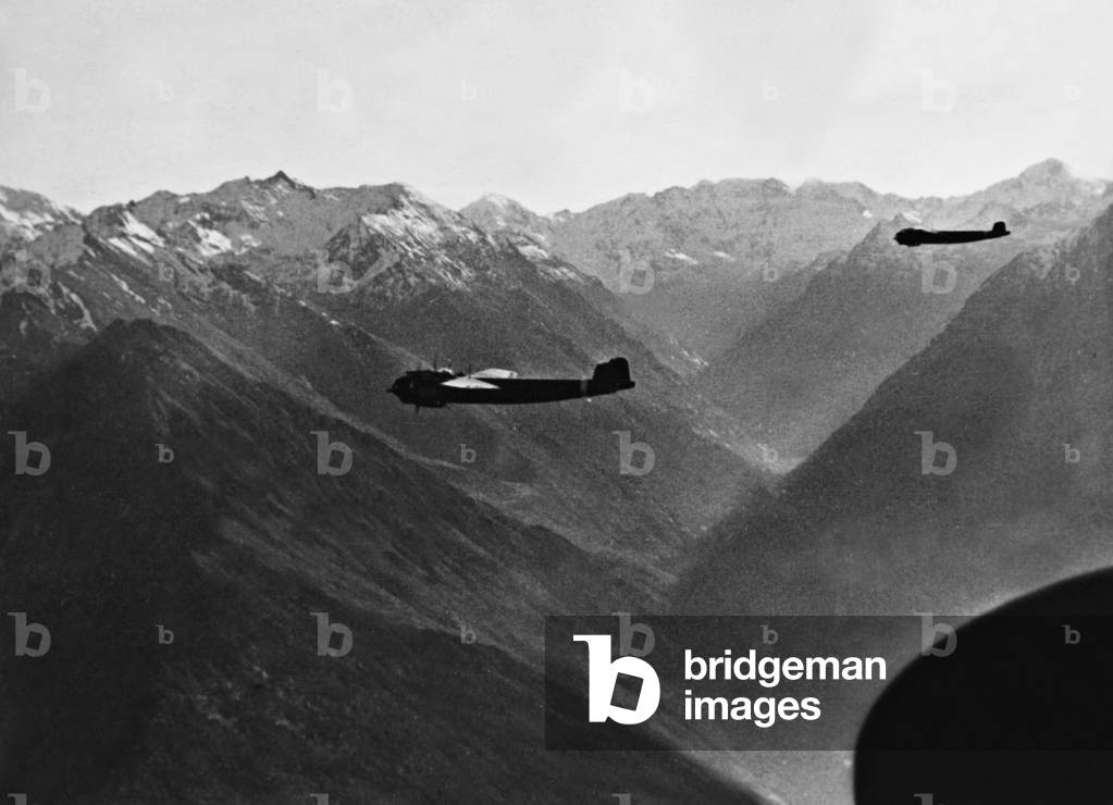 German warplanes Dornier Do 17 Z, 1940 (b/w photo)