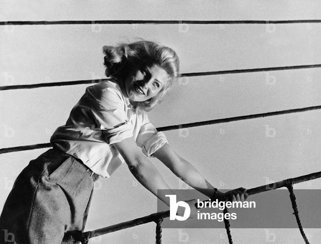 Winnie Markus in 'Trip into Adventure', 1943 (b/w photo)