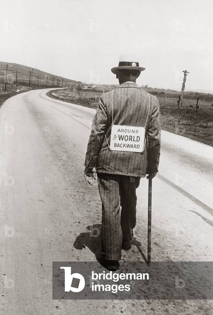 Backwards around the world, 1931 (b/w photo)