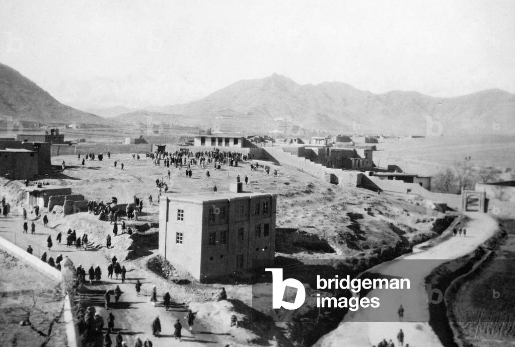 British Embassy in Kabul, 1929 (b/w photo)