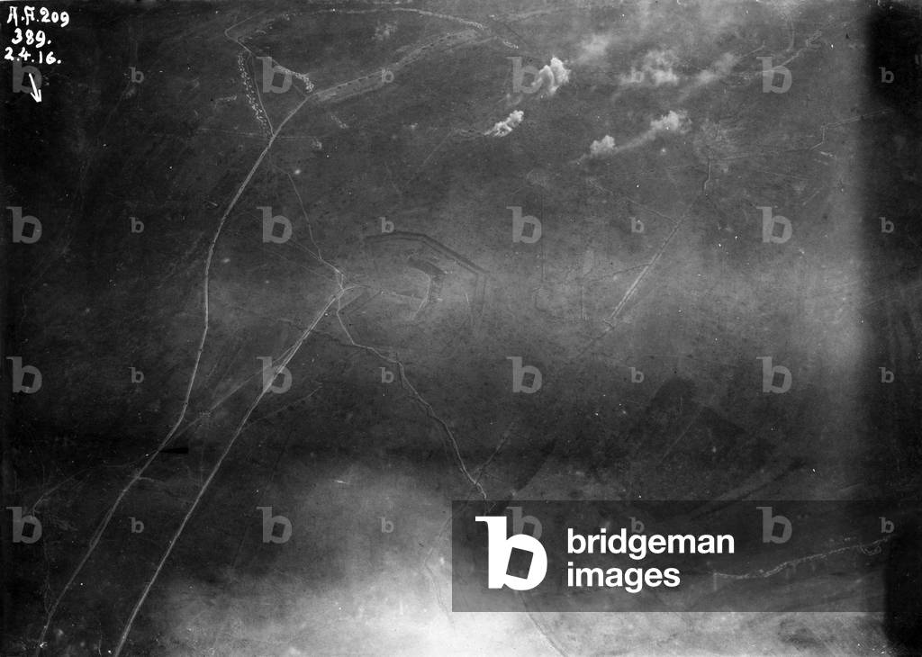 The Battle of Verdun (b/w photo)