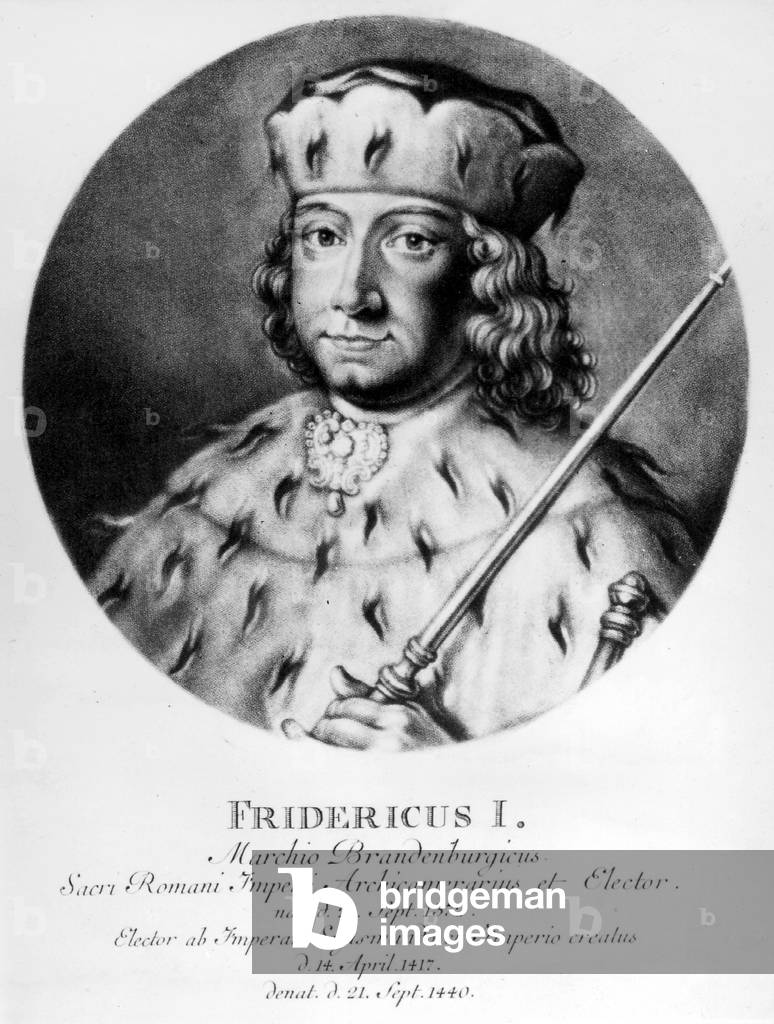 Frederick I, Elector of Brandenburg (b/w photo)