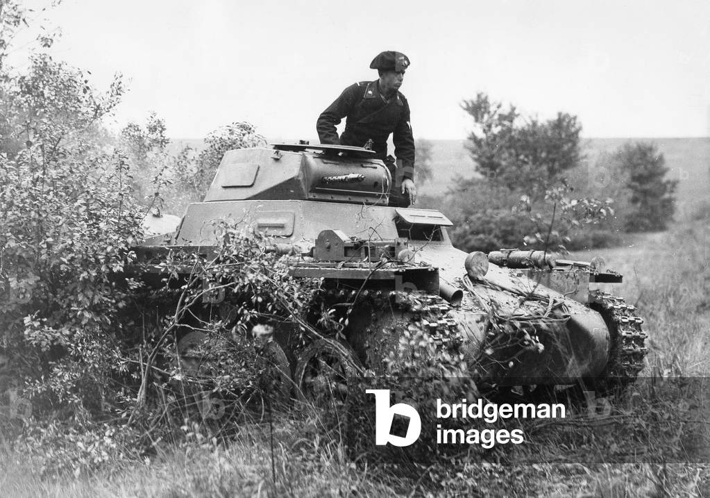 Panzer I during a maneuver, 1937 (b/w photo)