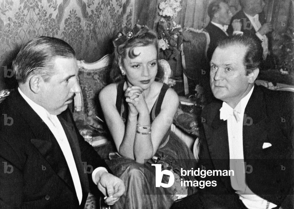 Karl Hartl, Gina Falckenberg and Josef Sieber, 1939 (b/w photo)