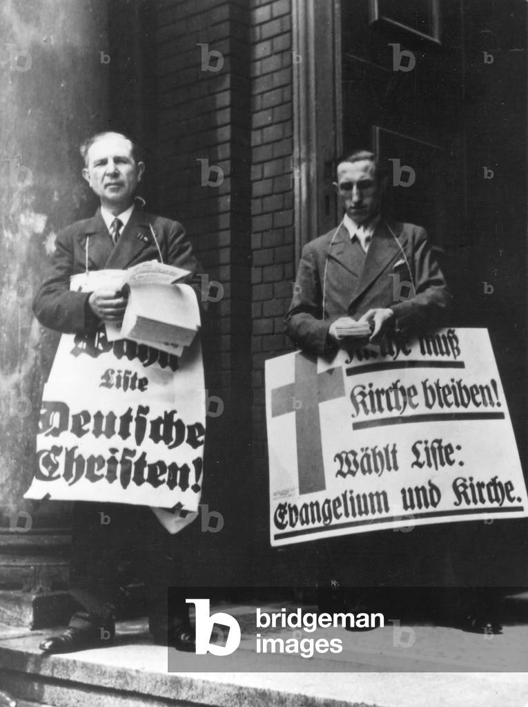 Electors of the 'German Christians' and 'Gospel and Church', 1933 (b/w photo)