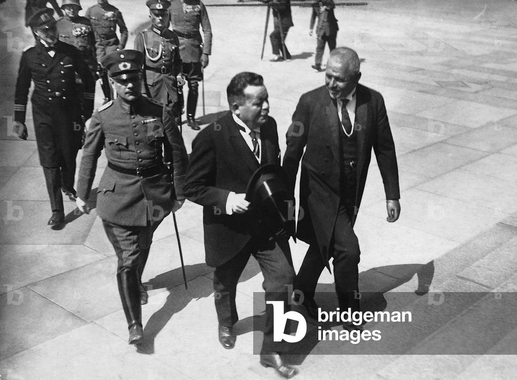 Friedrich Ebert and Otto Gessler, 1924 (b/w photo)